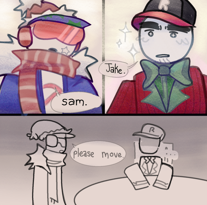 paibeai's tweet photo. onesided doomed yaoi... #Seildirectory #samjake #IHasAFaceLULZ #robloxarg https://t.co/m7NHawWPNz