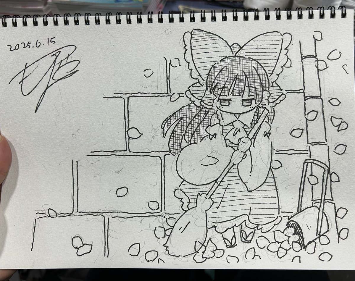 名華祭撤収しました
遊びに来てくださった方々ありがとうございました!
画像は描かせていただいたスケブの一部 
