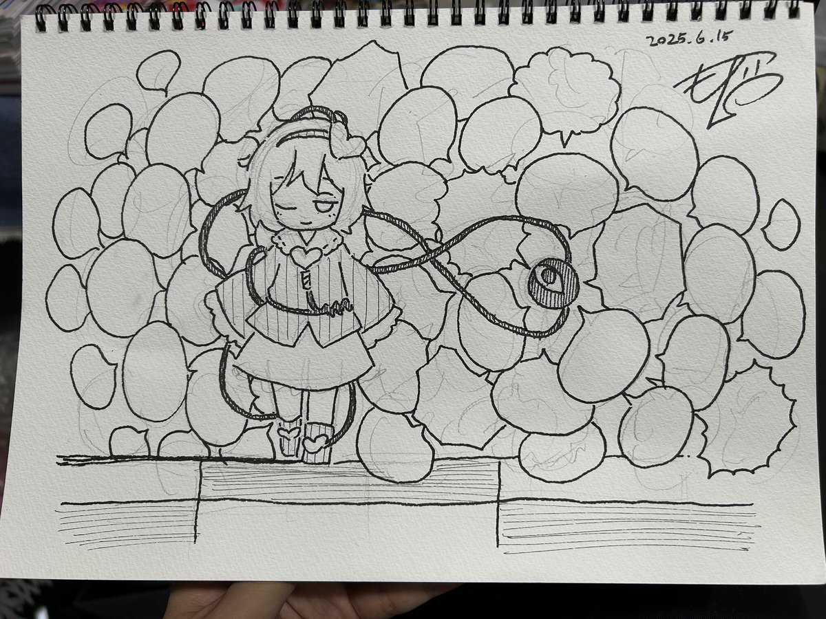 名華祭撤収しました
遊びに来てくださった方々ありがとうございました!
画像は描かせていただいたスケブの一部 