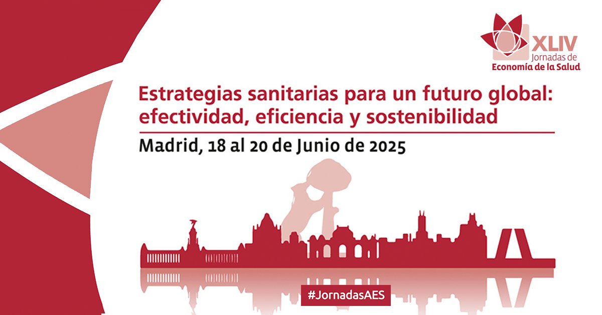 ⚠️ Últimos días para inscribirse a las XLIV #JornadasAES ⚠️

🗓️ 18 - 20 de Junio
📍 <a href="/unicomplutense/">Complutense</a>, #Madrid

♦️ Programa científico ➡️ f.mtr.cool/pjxcgahxly
♦️ Inscripciones ➡️ f.mtr.cool/iupvcmpsbr

 ¡Os esperamos!

#Economía #Salud #EconomiaDeLaSalud