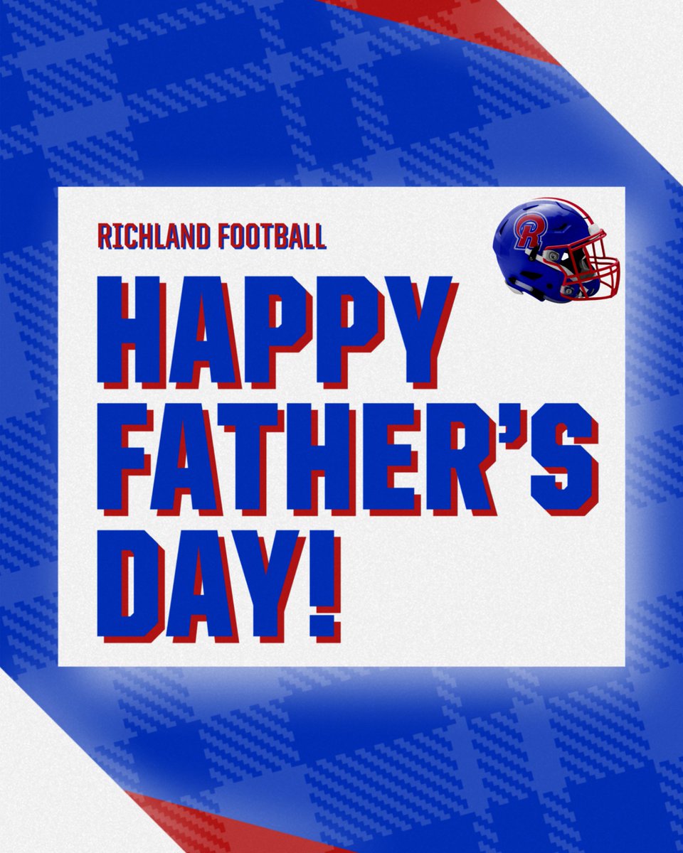 💙❤️ Happy Father's Day from Richland Football! ❤️💙

To all the incredible dads, father figures, and role models in the Ram Nation—thank you for your unwavering support, guidance, and love. You make a difference on and off the field.

#Ramily #FathersDay