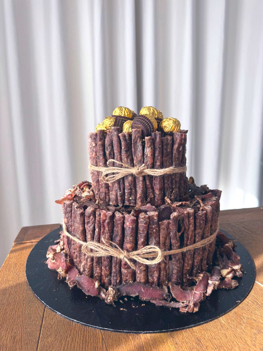 So my wife made a biltong cake for the Father’s Day service at church… and the dads haven’t stopped talking about it