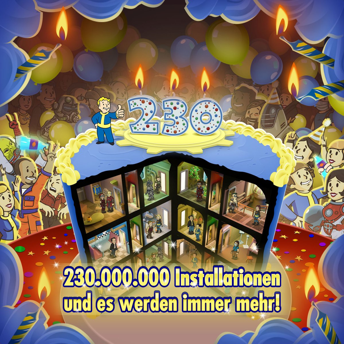 10 Jahre #FalloutShelter! 🎁 

Vielen Dank, dass ihr euch für Vault-Tec entschieden habt ✨