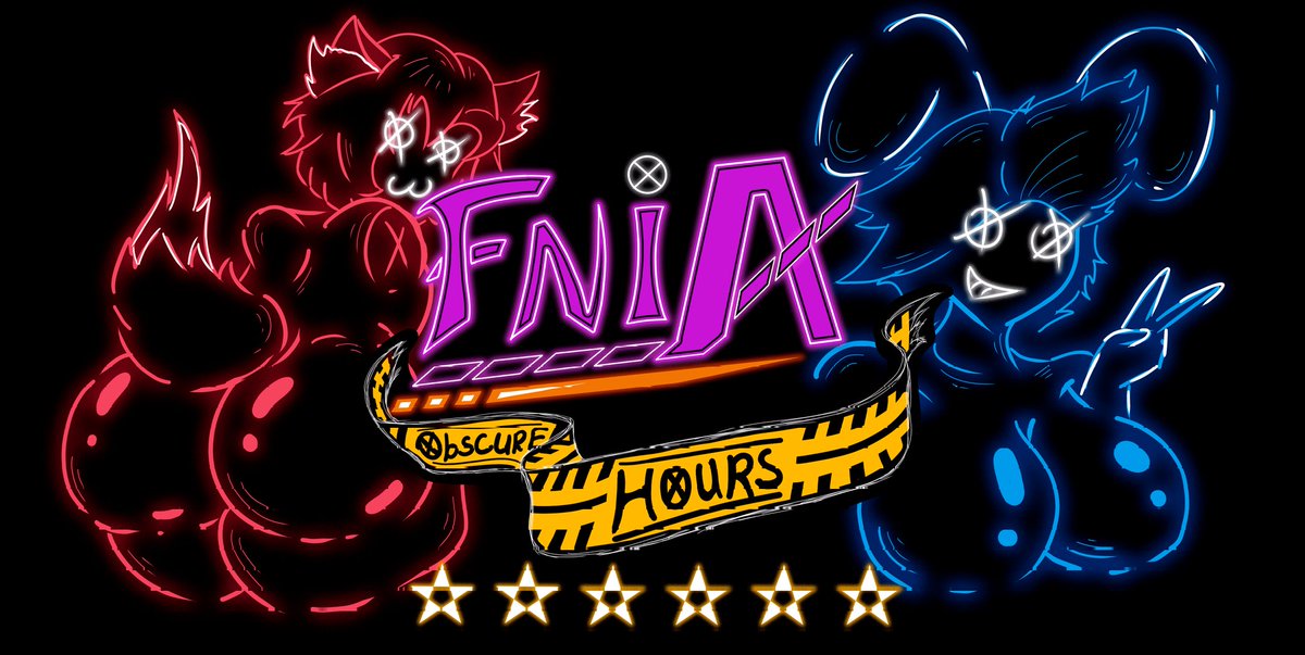 SC4043's tweet photo. 🜍 Hi from Abyss!
Our itch io game page got big visual update! Now it more presentable.
Here all neon titles for it  :3
Soon will do Q&amp;A event with our characters that we already have! Prepare your questions to girls! To the next post!
#FNAF #fnia #FNIAnsfw #rule34 #nsfw #fangane https://t.co/YXxWYc32Wo