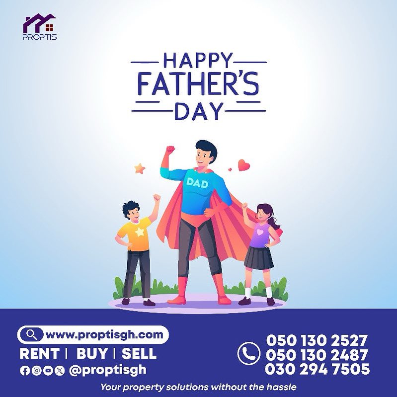 ProptisGh's tweet photo. Happy Father’s Day to all our amazing fathers out here😍
We love and appreciate you
Buy a house for your father because he deserves it😌
#fathersday #proptisgh #realestatewebsite #ghanaproperties #rentonproptis https://t.co/duRFLwa6Fh