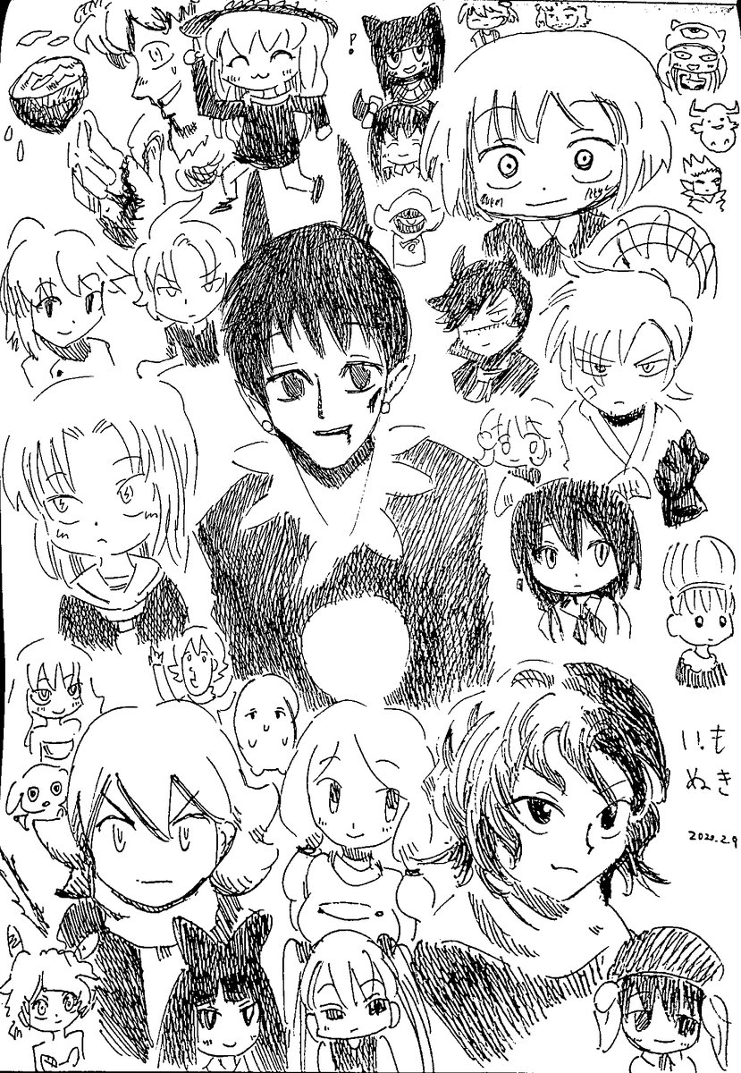 ファンアート 少しの間ごちゃごちゃ描くの好きだった
#イラスト #ペン画 