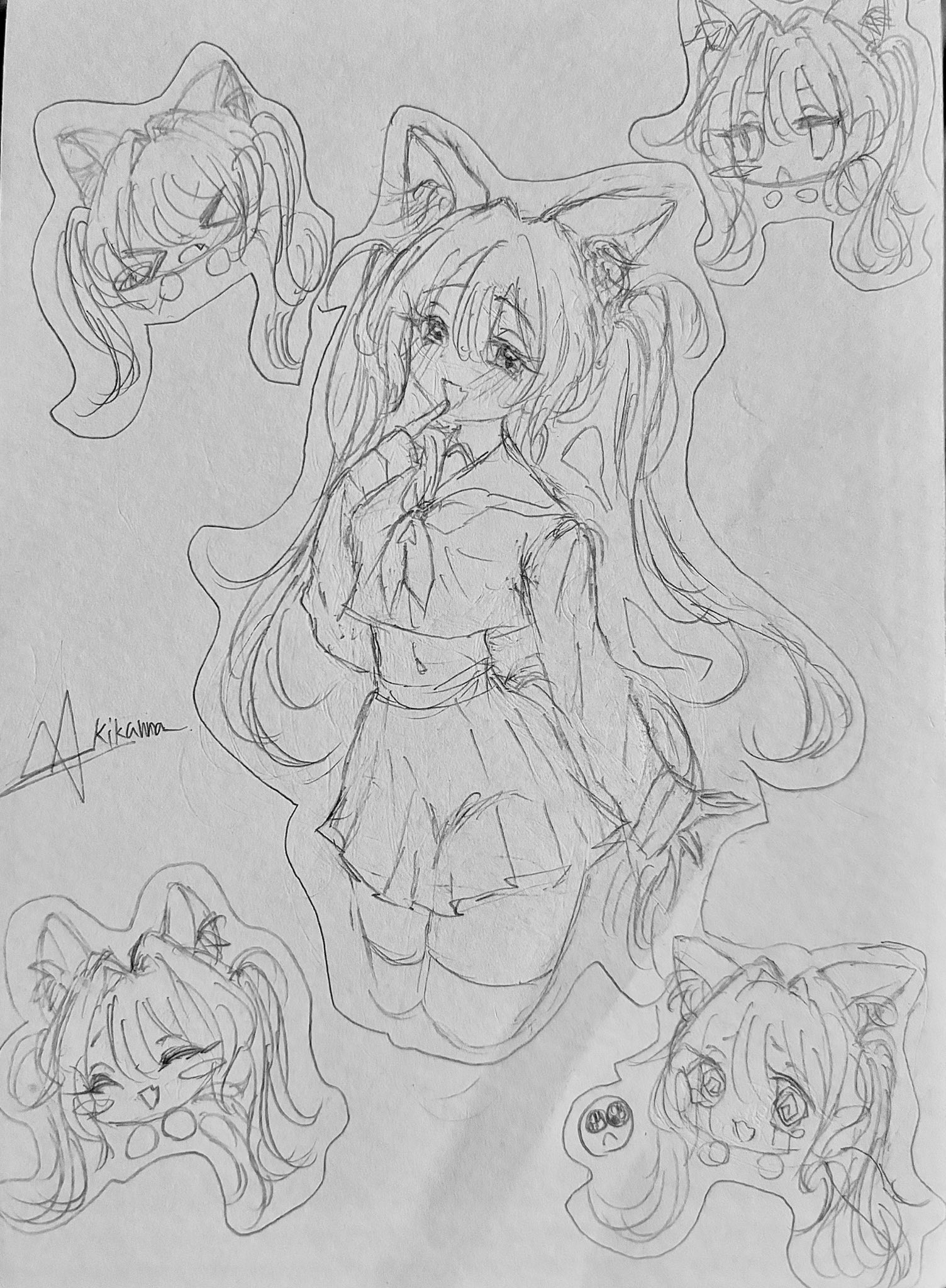 セーラーサターン》 同人手描きイラスト 《土萠ほたる》 A