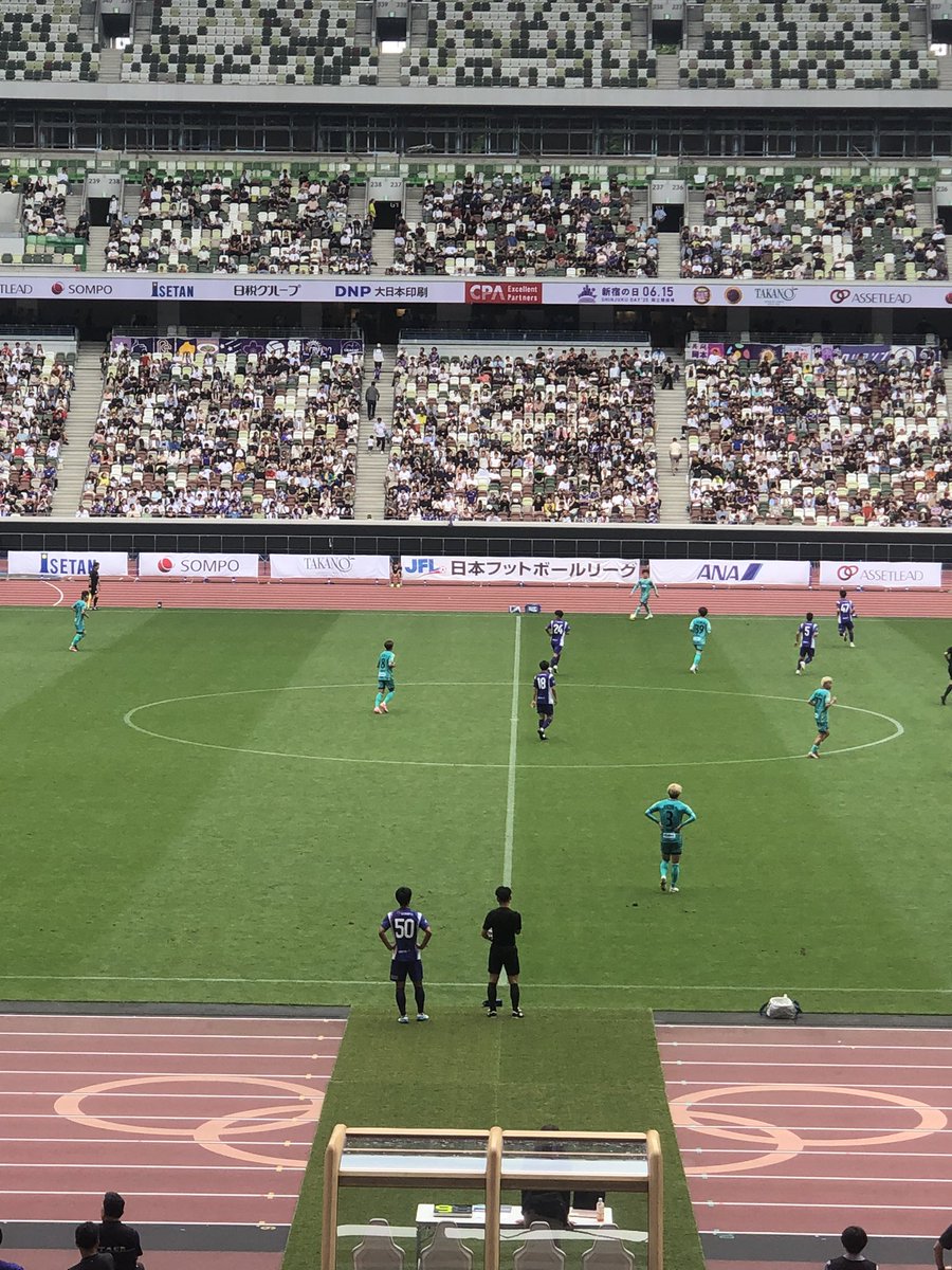 0925Today's tweet photo. 国立競技場で全速力リレーからの試合観戦！
試合結果は残念でしたが、貴重な経験をさせて頂きました！

(これ以上ホーム戦で雨が降らないことを願うばかりです…)

#クリアソン新宿
#新宿の日 https://t.co/vSstkpHzRY