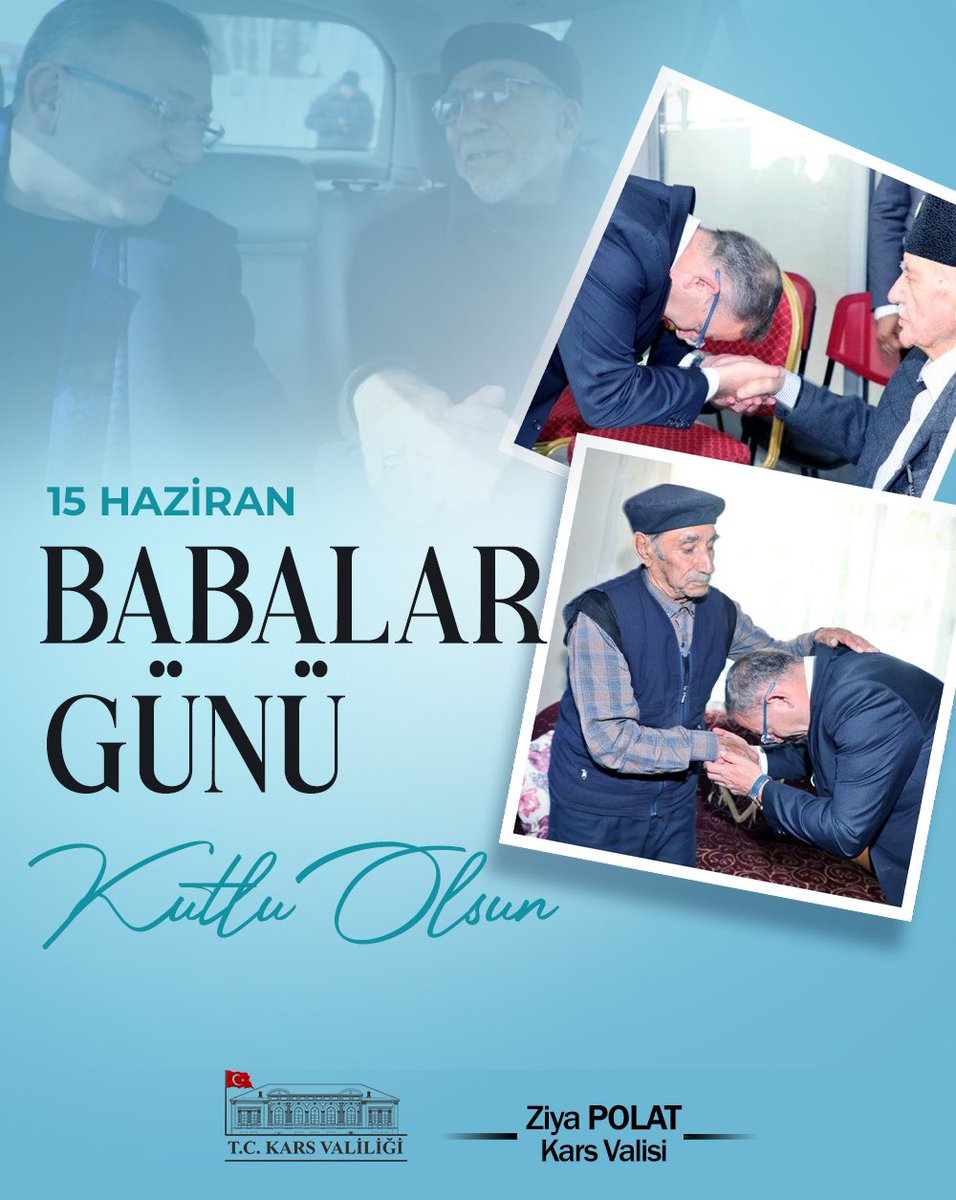 #BabalarGünü Kutlu Olsun...

Aziz Şehitlerimizin babaları başta olmak üzere, tüm babaların Babalar Günü'nü kutluyor, aileleriyle birlikte sağlıklı, mutlu, huzurlu bir hayat diliyorum.