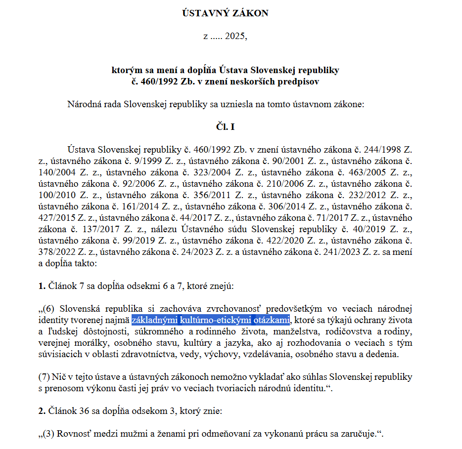 simondrugda's tweet photo. Precise contents of the bill are unknown beyond the original proposal + what has been reported by the media. But the main point is the assertion of const sovereignty against EU law, based on the concept of national identity, especially in "fundamental cultural-ethical questions." https://t.co/YTfK7xoWii