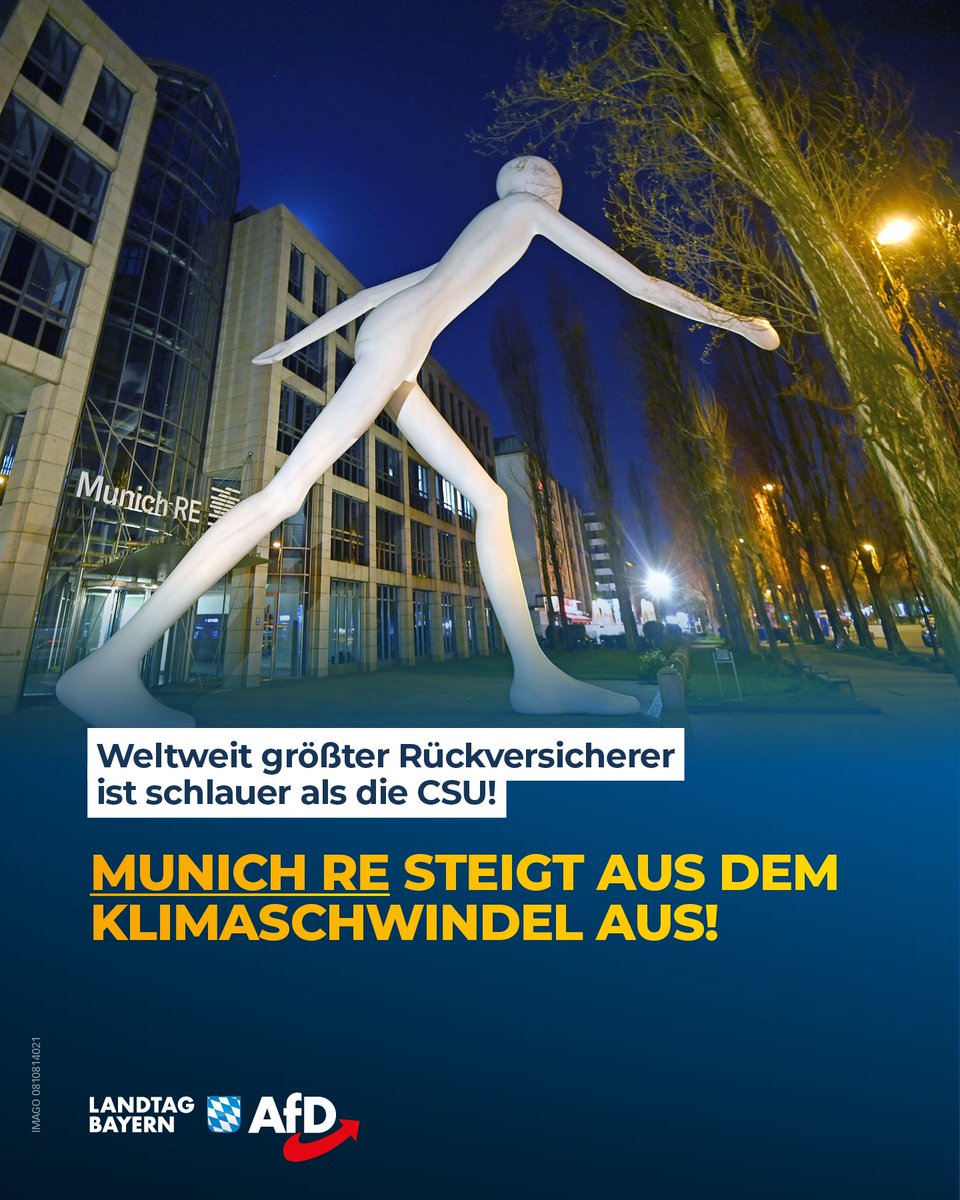 Jetzt verlässt Munich Re gleich mehrere internationale Hysterie-Allianzen – darunter die Net Zero Asset Owner Alliance, die von 86 Großinvestoren getragen wird. Die Begründung des Münchner Giganten lässt aufhorchen: Vordergründig wird argumentiert, es gebe zunehmende rechtliche