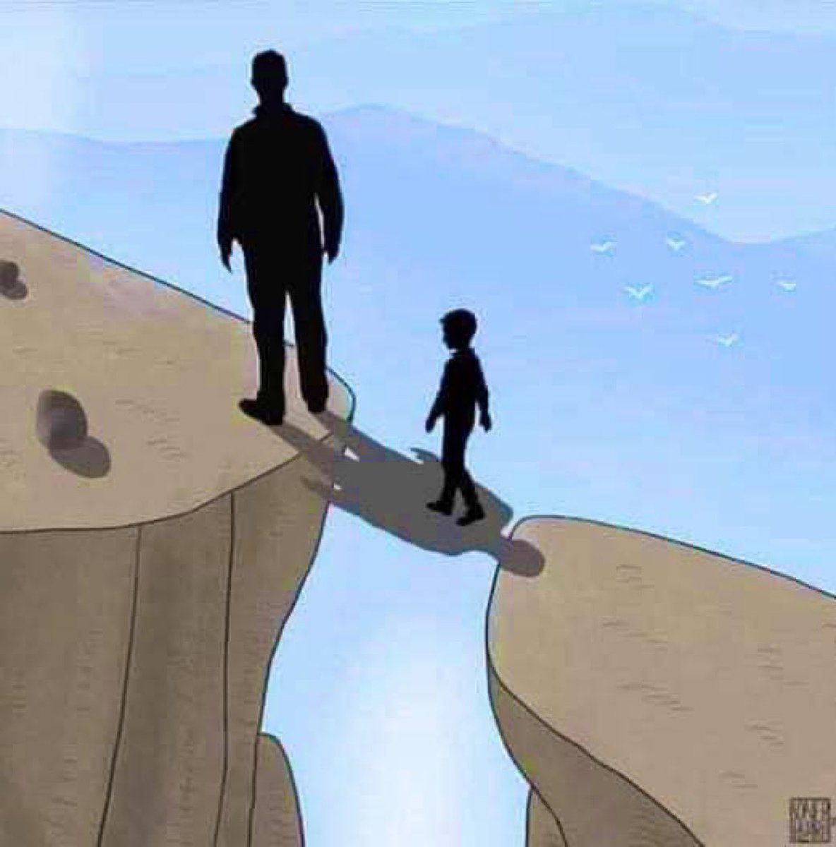 Babayı anlatan en güzel görsel,
başka söze gerek kalmadan…

“Gölgesi yeter”