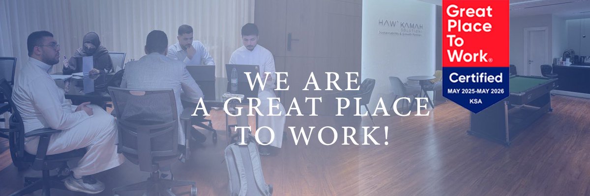 شركة #حلول_الحوكمة تحصل على شهادة Great Place To Work® 2025 - Haw’kamah Solutions hawkamah.sa/blog/hawkamah-…

#GPTWcertified
