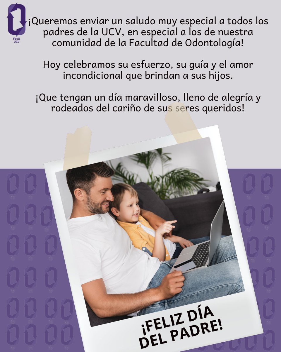 ¡Feliz Día del Padre a todos los padres venezolanos, en especial a los de la Facultad de Odontología de la UCV!

Un reconocimiento especial a quienes, además de ser padres ejemplares en casa, son guías y mentores en la formación de futuros odontólogos. 

#UCV #Venezuela