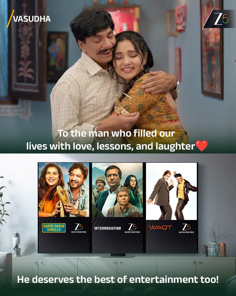 Happy father's day 
#vasudha #happyfatherday #fatherday 
#interrogation #waqt #zee5 #zee5hindi