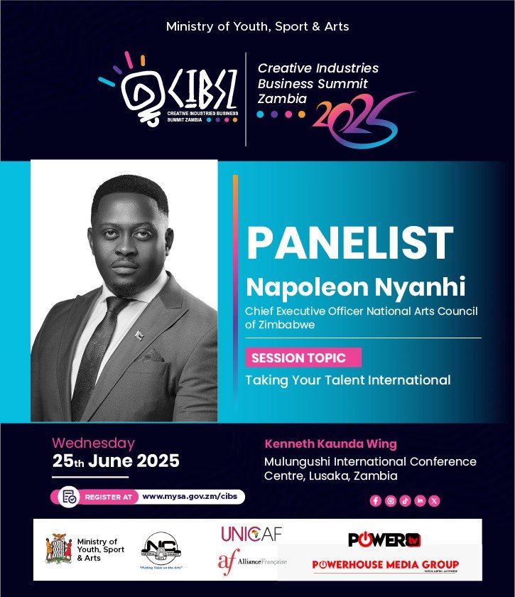 Going global with your talent! 🌎✨ Join Napoleon Nyanhi, CEO of the National Arts Council of Zimbabwe, as he shares expert insights on "Taking Your Talent International" at CIBS 2025! 🌟 #CIBS2025 #TakingYourTalentInternational #GlobalSuccess