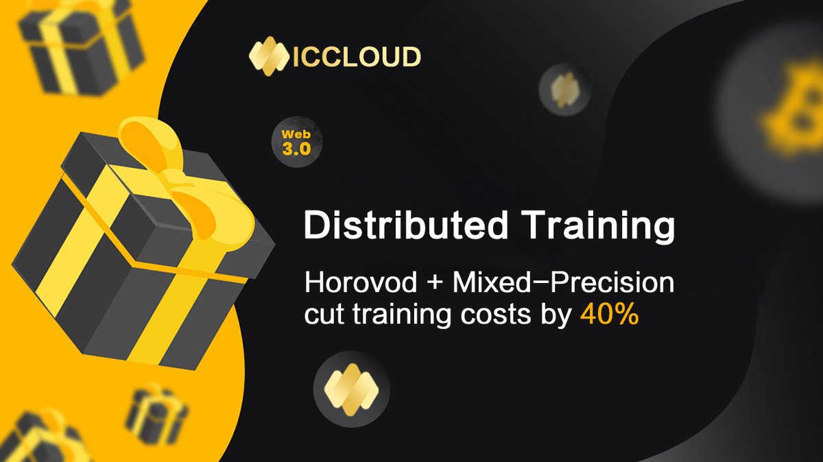 ICCloud_Ai's tweet image. Distributed Training in ICCLOUD's Layer 2 with Horovod + Mixed - Precision. Cuts training costs by 40%. Cost - effective training! #DistributedTraining #CostSaving