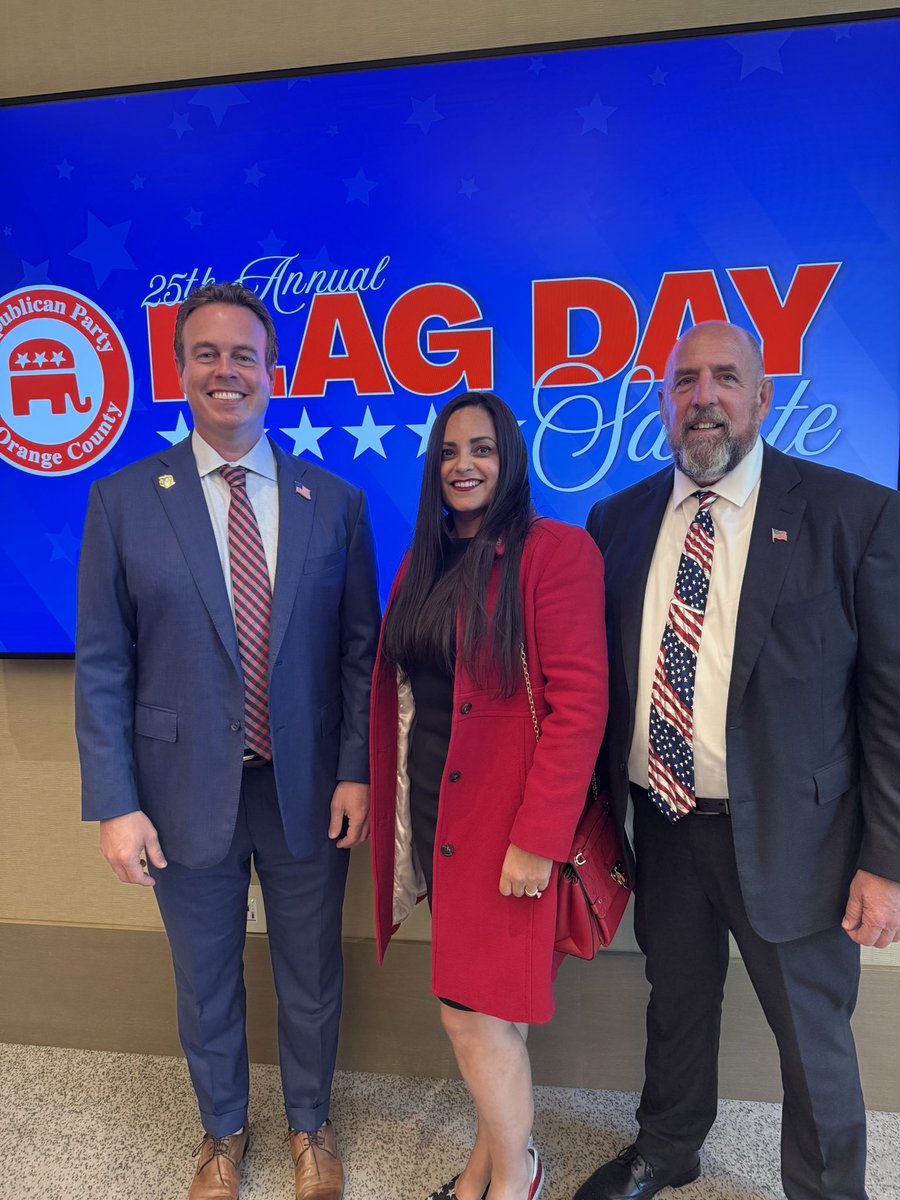 Gracey4HB's tweet photo. Flag Day 2025 with Senator Bernie Moreno.   A wonderful evening honoring the symbol of our nation’s freedom, unity, and enduring values. Proud to celebrate the flag of the greatest country on Earth! 🇺🇸 https://t.co/WIeje9RWw4