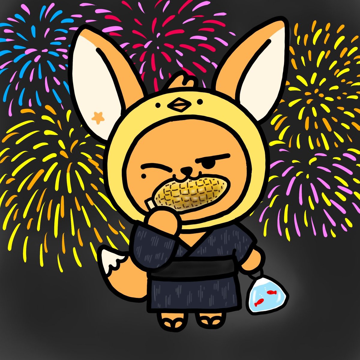 母がヨンジュンさんにメロメロなので、ファンチュンのイラスト描きがち