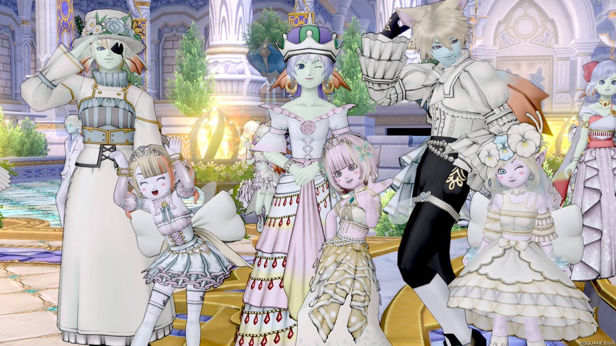meir_dqx's tweet photo. 昨日はジューンブライド交流会さんに参加。珍しくパーソナルドレアじゃなくて、ちゃんとしたドレアで参加。ちなみに王冠はもう外すと誰か解らなくなるので被っていきました。
素敵なドレアの数々がもう眼福。目が幸せでした。

#ジューンブライド交流会 https://t.co/3Gj8STQfdR
