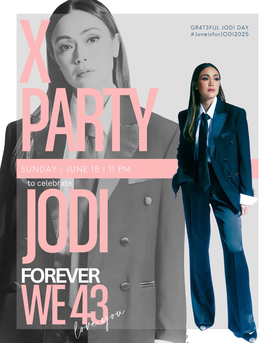 It’s that time of the year!!🥳

In several hours, we celebrate a day filled with overflowing love for our forever loved person, Jodi ❤️ 

Save the drafts, get ready to answer questions, and prepare to share the love for our birthday girl!

See you, JODInatics! 🥰