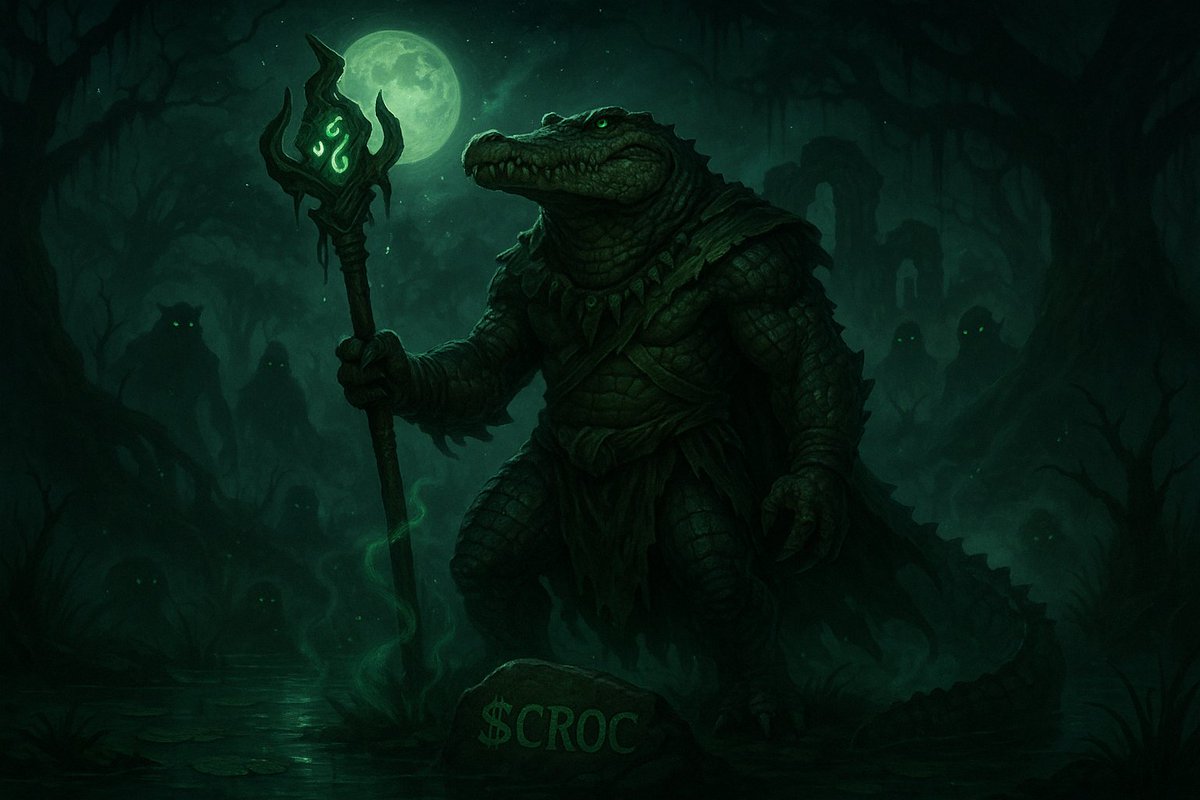 CrocTheCoin's tweet photo. 🌿 The swamp never sleeps… and neither do the legends who dwell within.
Every message, every quest, every friend you bring — it all matters.
This isn’t just a meme coin… it’s a movement. 🐊💚

Show up. Stand out. Swamp strong.
#CrocCoin #SwampFam #Web3Community #MemeCoinWithLore
