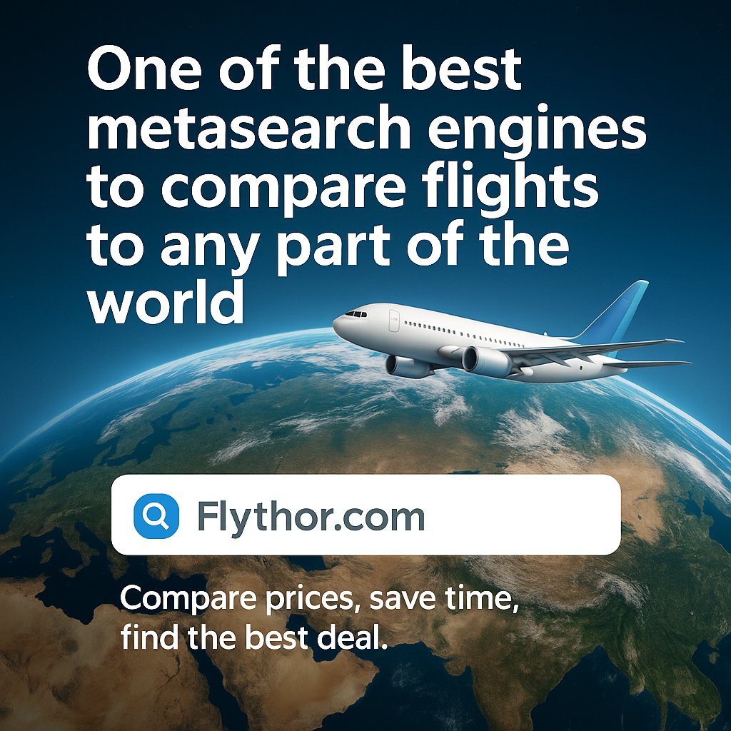 FlyThor_news's tweet photo. 🌍✈️ https://t.co/mGp7HkwELj – Your Smart Flight Finder

One of the best metasearch engines to compare flights to any destination in the world.

Compare prices, save time, and find the best deal — in any language and from anywhere.

👉 https://t.co/axovsue4By

#TravelSmart #CompareFlights #FlightDeals #Wanderlust #FlyCheap #ExploreTheWorld #TravelTips #TravelDeals #FlightSearch #FindFlights