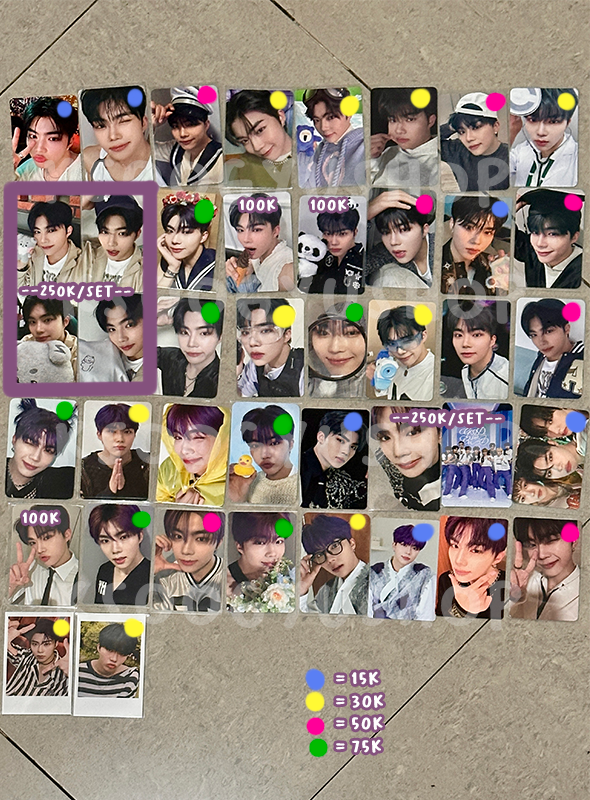 wts want to sell

ZB1 Zerobaseone Park Gunwook

✅ incl packing
❎ admin 🍊
❣️min take 2 pcs (yg set boleh 1 set aja)
👍🏼 book event with dp / shopvid
📍 jkt, id

t. pc photocard ld lucky draw benefit pob fansign 양도 포카