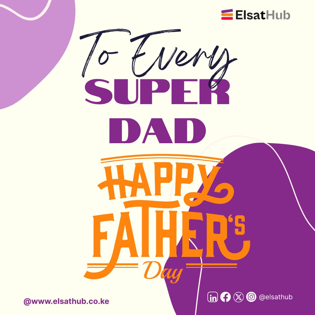 ElsatHub's tweet photo. Today we celebrate the silent strength, unwavering sacrifice, and boundless love of fathers # everywhere. Happy Father's Day! 

#fathersday #FathersDay2025 #ElsatHub #happysunday https://t.co/LvHUNG6u75