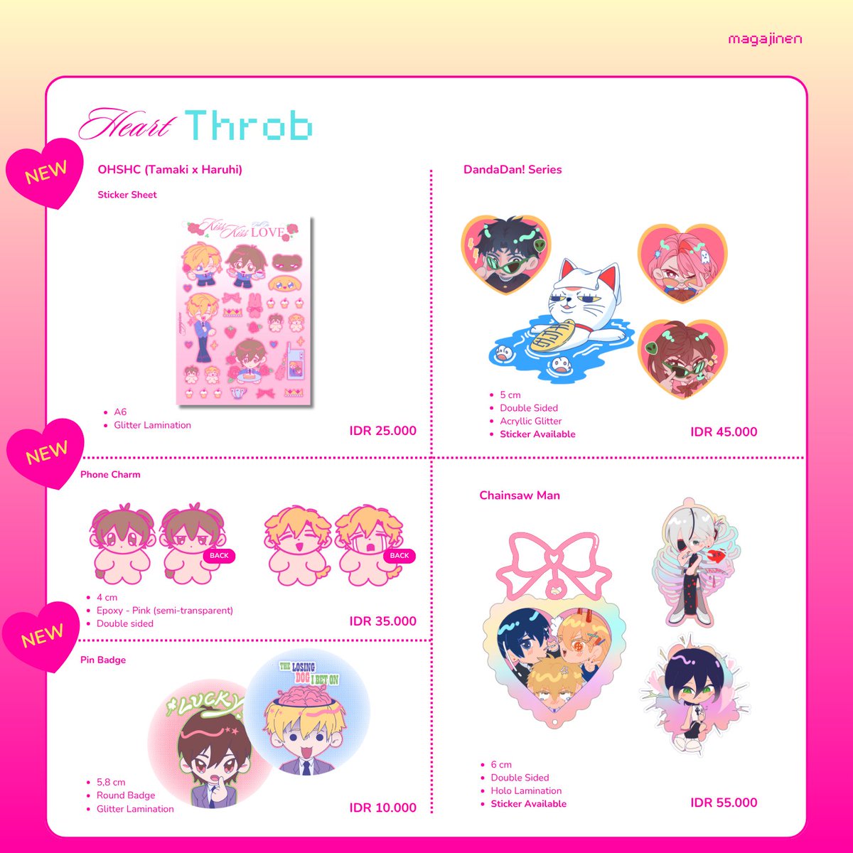 ♡&amp;🔁 are appreciated
magajinen’s post - CFXX PO + GIVEAWAY ⋆˚꩜

GA rules : below

♡15 June - 30 June 2025
♡ GO dm first

🔗PO : forms.gle/esabcVofWafiEF…

Fandom : LaDS, HSR, Genshin, DandaDan, OHSHC, CSM, Slam Dunk, FFVII nyempil
(1/2)