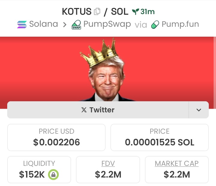 Solempire0's tweet photo. 2x profit achieved from my earlier call on $KOTUS 🥇
If you aren't on my Telegram 📍 you should be...

#SOL
#SOLANA
#KOTUS https://t.co/TjZtxn2n96