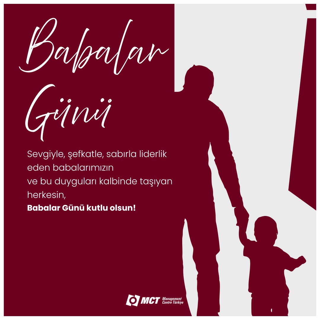 Sevgiyle, şefkatle, sabırla liderlik eden babalarımızın
ve bu duyguları kalbinde taşıyan herkesin,
Babalar Günü kutlu olsun!