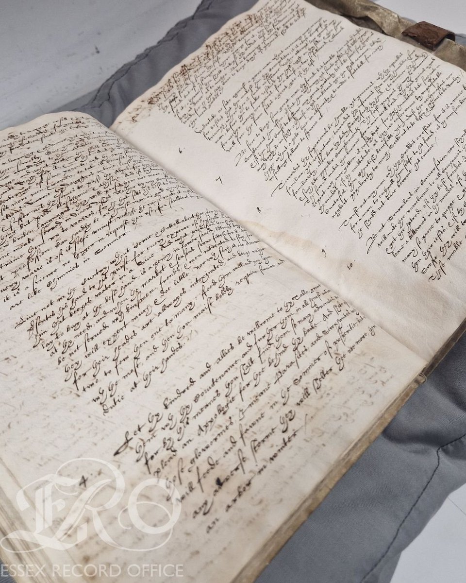 Happy Father's Day!  In this letter from 1612, Sir Robert Cecil, the Earl of Salisbury offers guidance to his son William Cecil. The letter is titled 'The precepts of a father to his childe' and can be seen in this parchment-bound volume [D/DSh Z1]. 

#FathersDay #Archives