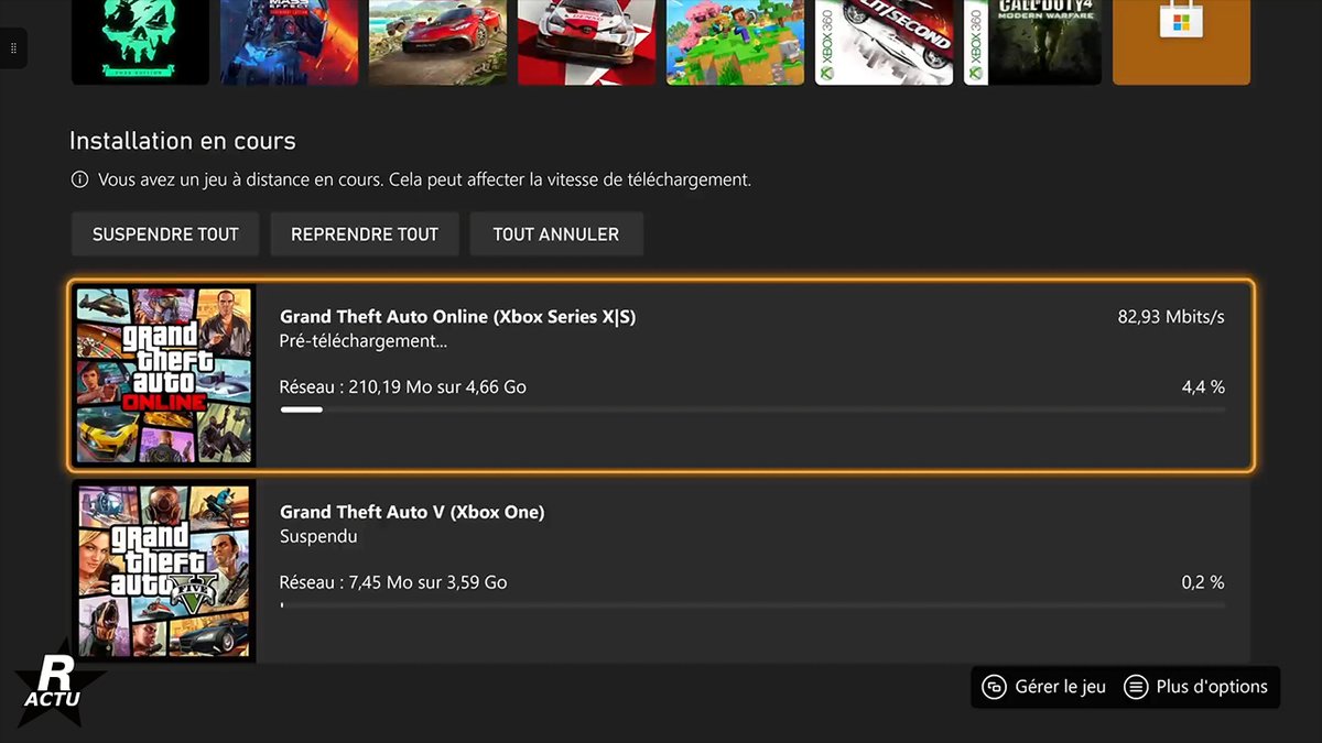 La mise à jour de #GTAOnline "Argent sale et affaires propres" est à présent disponible en pré-téléchargement - Lancement prévu mardi à 11h du matin (heure de Paris).

• PS5 : 3,023 Go
• Xbox Series X|S : 4,66 Go
• Xbox One : 3,59 Go
