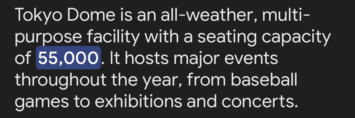 imagine having 2 concert nights at tokyo dome only 3 years into your career oh godsserafim