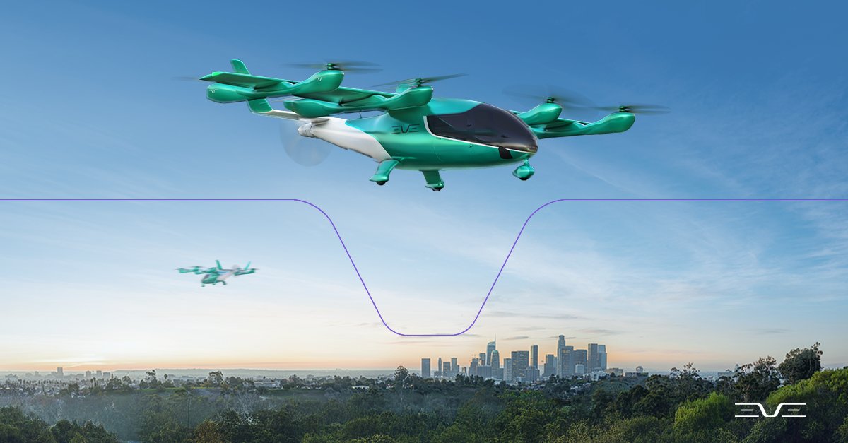 Eve Air Mobility’s Global Market Outlook 2025 projects 30,000 eVTOLs by 2045, moving 3B passengers and generating $280B in revenue. Read the full report and explore what’s shaping the future of UAM: eveairmobility.com/wp-content/upl…
#EveAirMobility #UAM