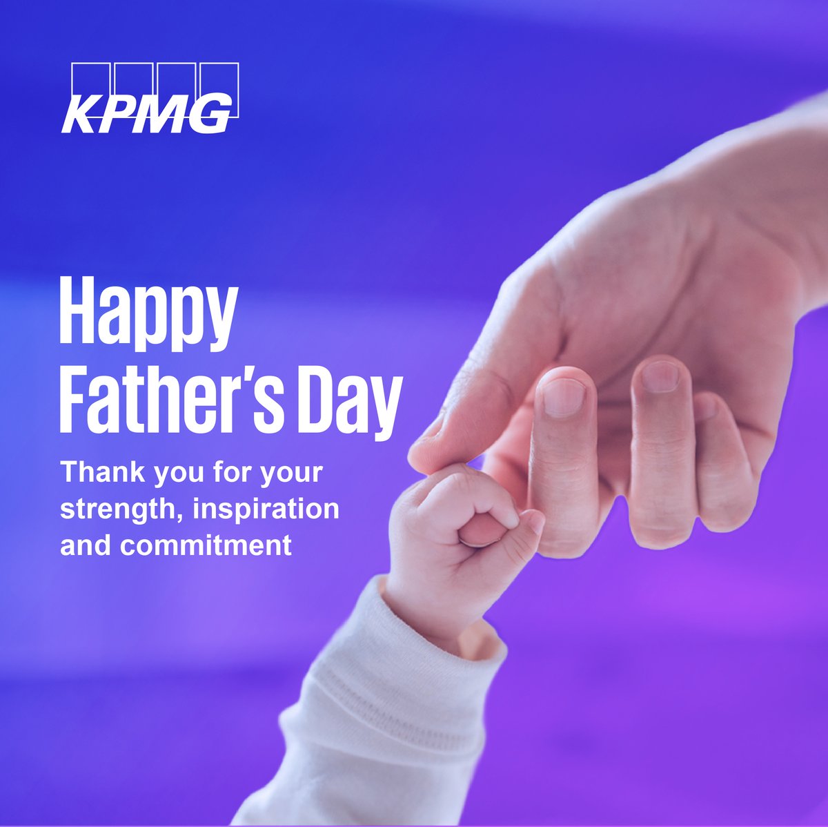 KPMGMiddleEast's tweet photo. شكرًا لجميع الآباء كونهم مصدرًا للقوة، والإلهام، والالتزام. في هذا اليوم، نحتفي بدوركم العظيم في تشكيل الأجيال. يومكم سعيد!

Happy Father’s Day to the men whose strength, inspiration, and unwavering commitment shape generations. Today, we celebrate you. https://t.co/z1UCcXqitz