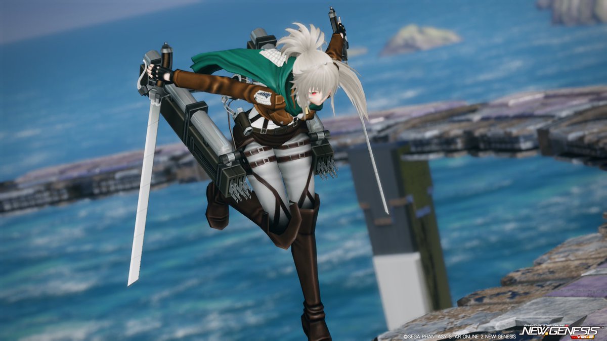 武器ポーズ13を見てたら…進撃の巨人のアイテムと相性良くない？と思ってやってみたら…
こうなった↓

#リューさんのss記録