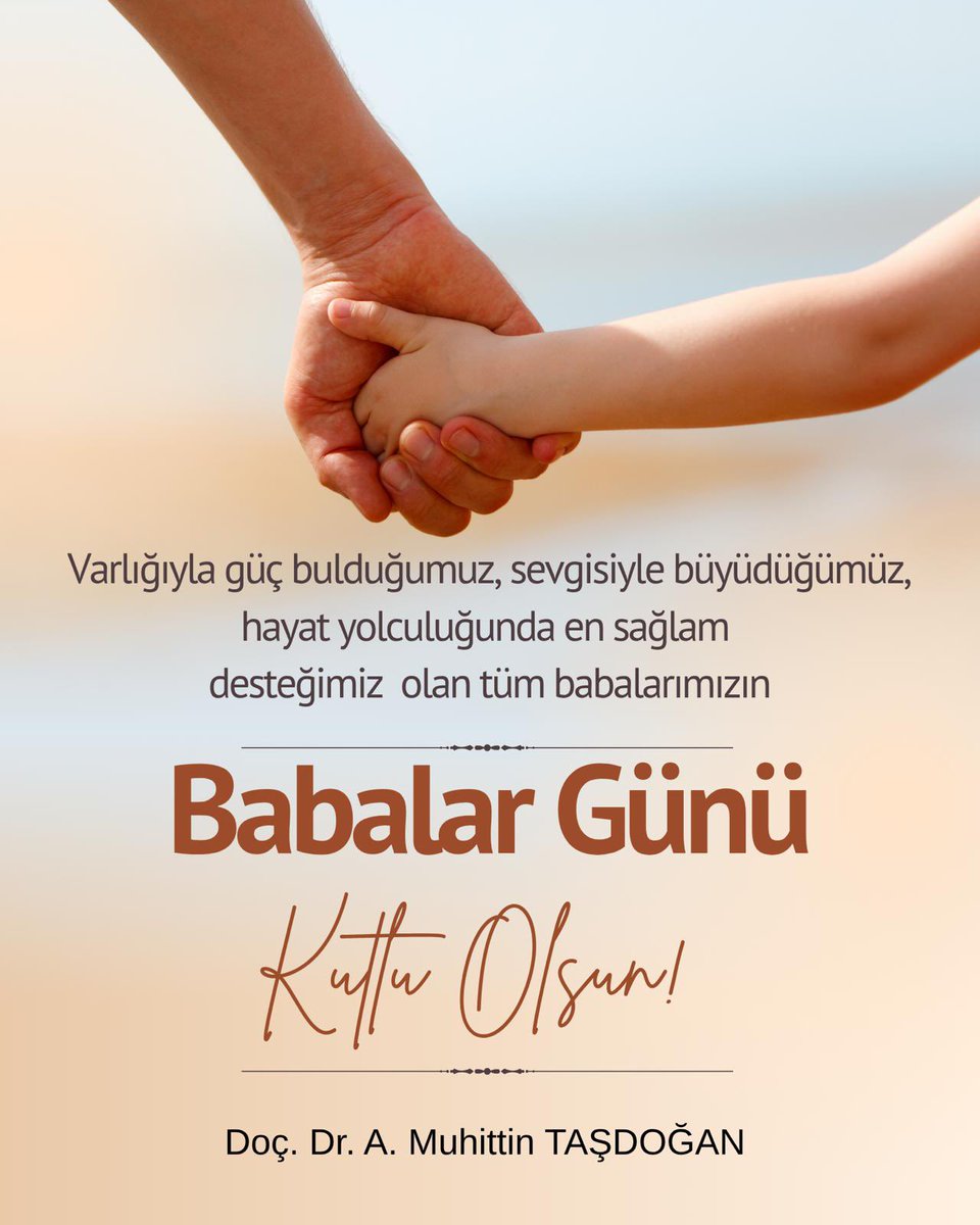 Varlığıyla güç bulduğumuz , sevgisiyle büyüdüğümüz , hayat yolculuğunda en sağlam desteğimiz olan tüm babaların BABALAR GÜNÜ Kutlu Olsun.
#babalargünu #babalargünü #drmuhittintaşdoğan #drtasdogan