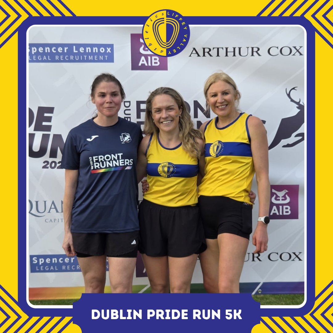 liffeyvalleyac (@liffeyvalleyac) on Twitter photo π³οΈβπ Dublin Pride Run 5K πββοΈ
Well done to Mollie O'Donnell, who claimed 1st place in 18:24, and Lynn Devitt, who finished 3rd in 19:44 in the <a href="/DFRclub/">Dublin Front Runners</a> Pride Run in the Phoenix Park on Friday! π₯π₯
Both runners earned PBs and finished on the podium ππ
Great running Mollie & Lynn π³οΈβπ Dublin Pride Run 5K πββοΈ
Well done to Mollie O'Donnell, who claimed 1st place in 18:24, and Lynn Devitt, who finished 3rd in 19:44 in the <a href="/DFRclub/">Dublin Front Runners</a> Pride Run in the Phoenix Park on Friday! π₯π₯
Both runners earned PBs and finished on the podium ππ
Great running Mollie & Lynn