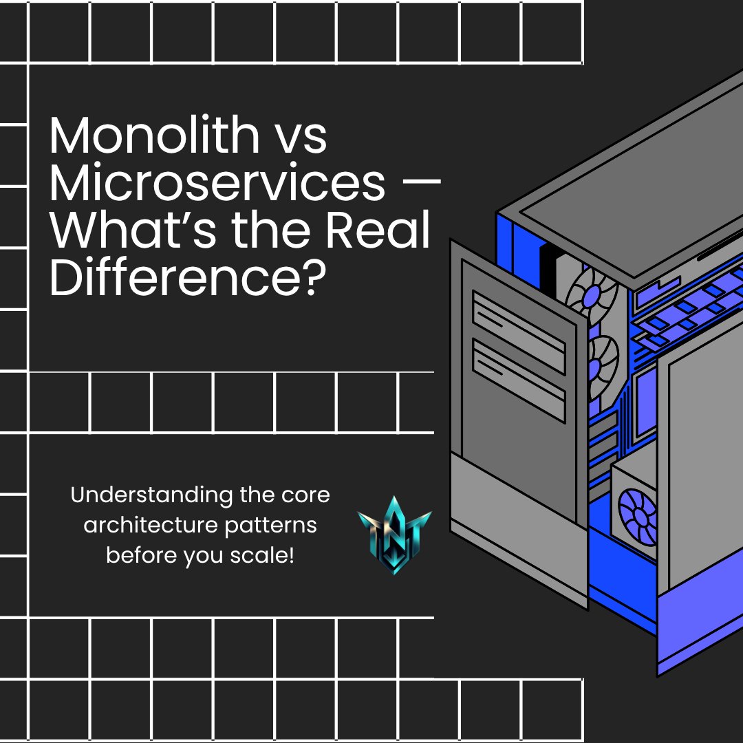 Try_N_Test's tweet photo. "Ever wondered why startups begin with monoliths but scale with microservices? 🤔

Here’s a quick breakdown to help you choose the right architecture for your next big idea!"

#MonolithVsMicroservices #SystemDesign #ScalableTech #DevBytes #TryNTest https://t.co/apEY32aChs