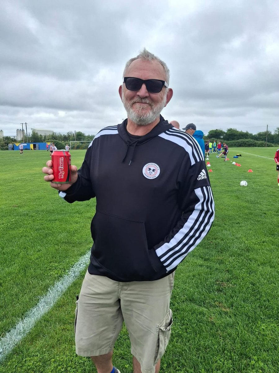 Sean the u13 team mascot out at the Kinseally Tournament today #myteam <a href="/CocaCola/">Coca-Cola</a>