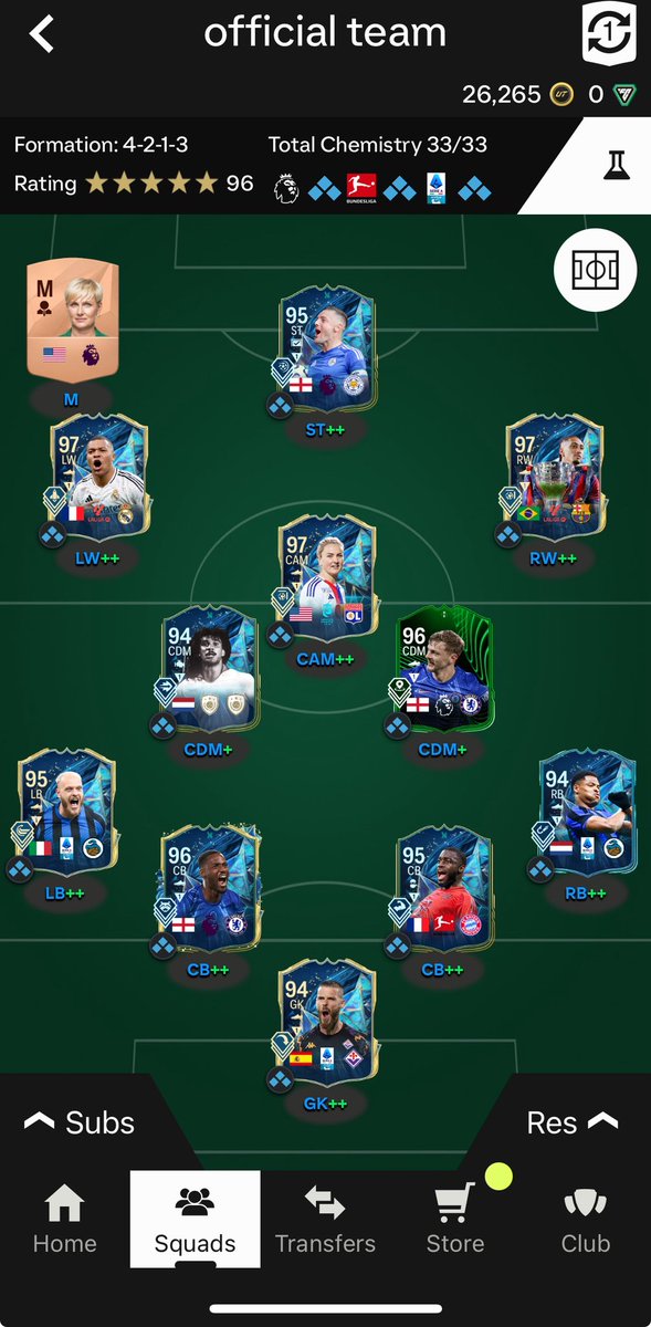 someone3681's tweet photo. @FIFA22_INFO about to finish de bruyne , gonna replace dewsbury with him https://t.co/4BBmT2nHG7