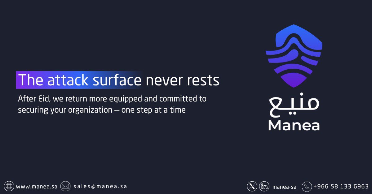 Manea_sa's tweet photo. more equipped and committed.. 
#CyberSecurity #SaaS https://t.co/LA3fn0Vj2k