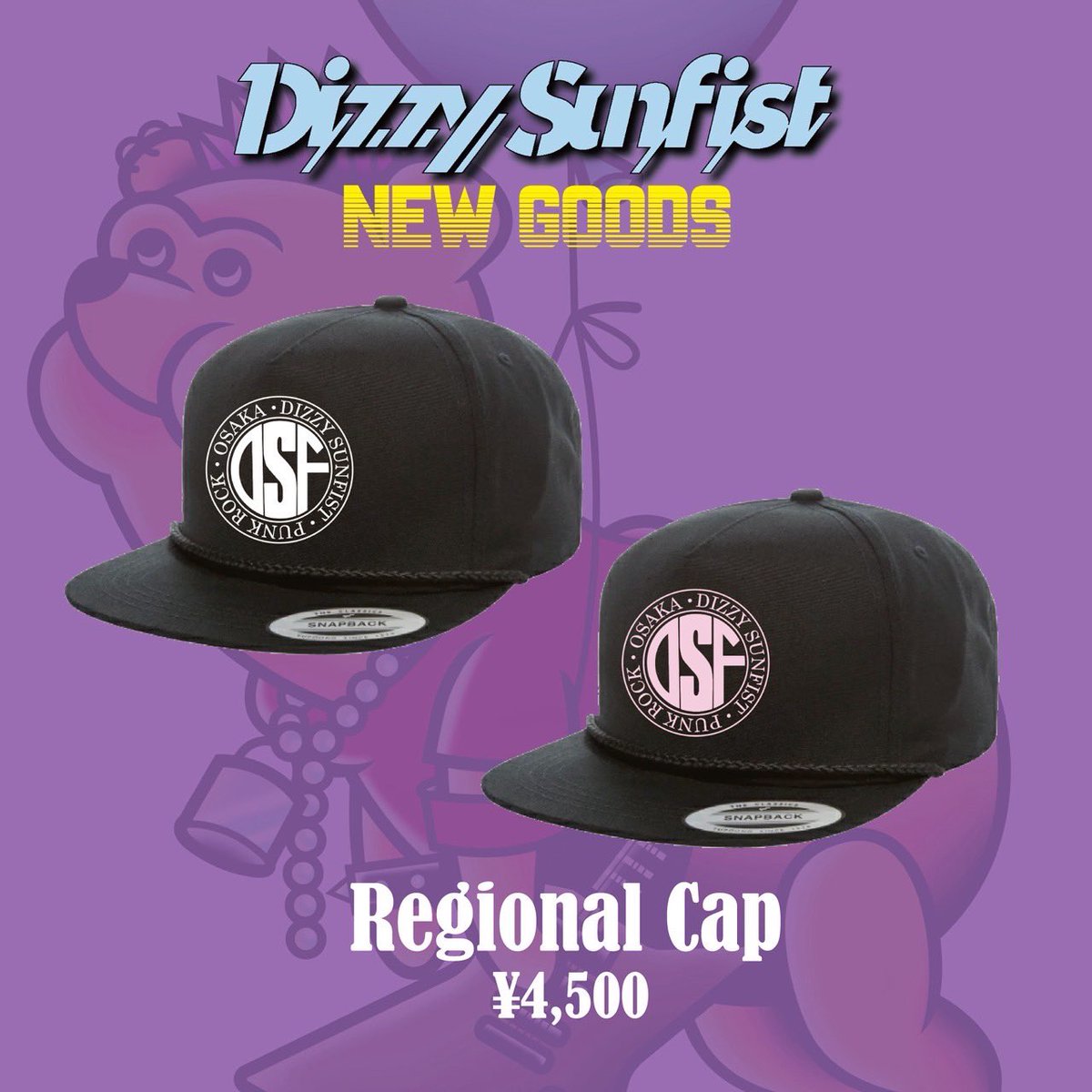 【NEW MERCH】

「Regional Cap」
price：¥4,500-

#DizzySunfist