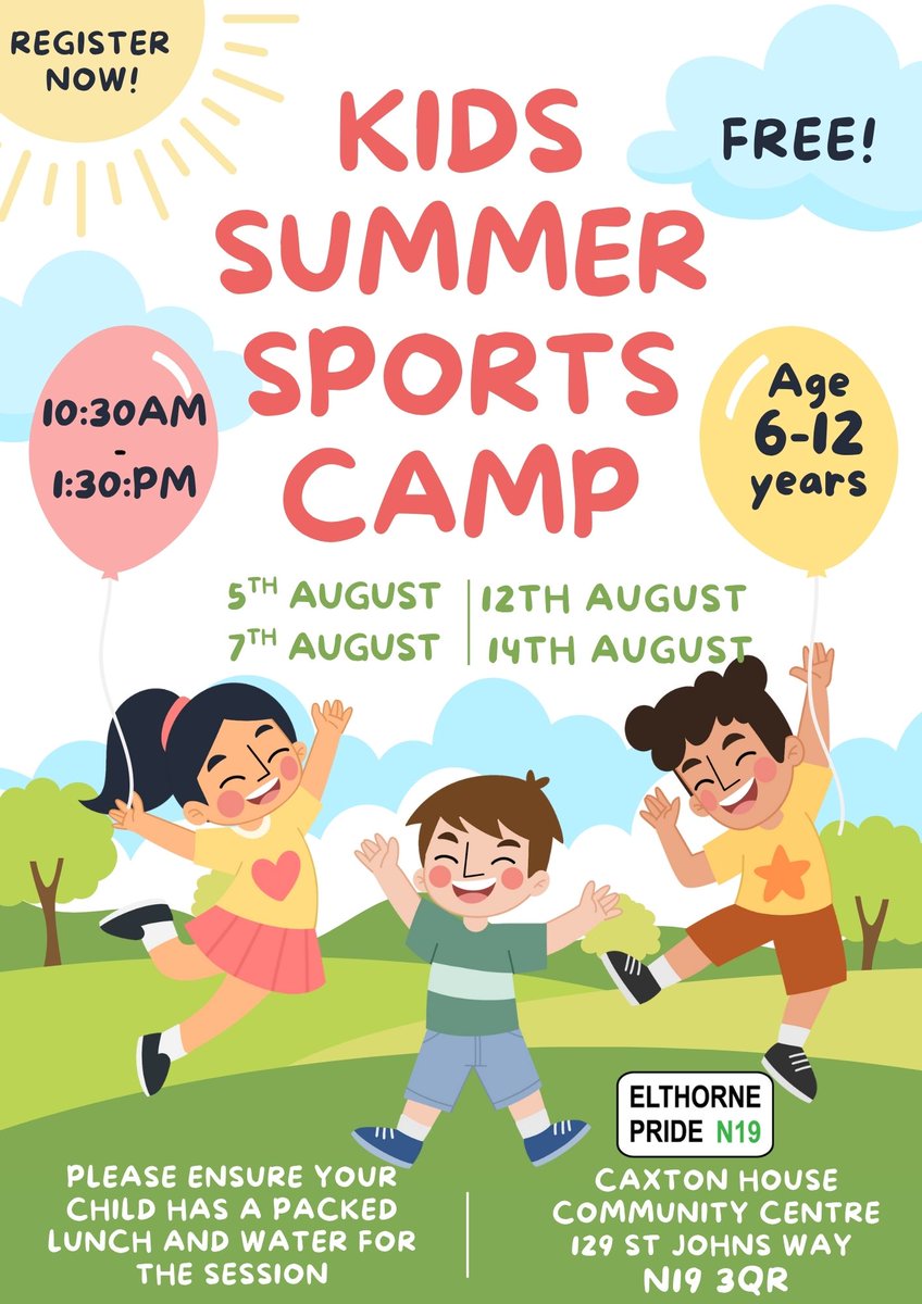 Kids Summer Camp
Looking for fun, adventure, and sport this summer?
Join us for the Elthorne Summer Camp!
Our Summer Camp is packed with exciting sports activities.