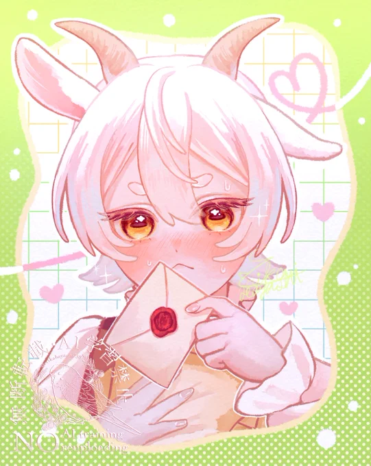 手紙の返事…やっぱりダメ!! #illustraion #イラスト