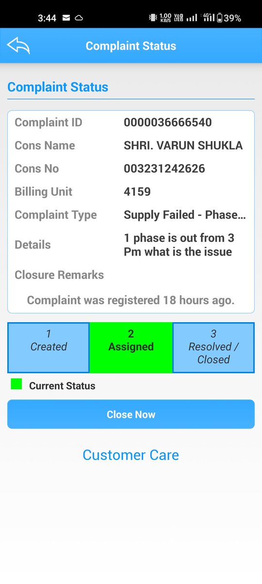 pratikshukla5's tweet photo. @MSEDCL from yesterday 3 PM one phase is out almost 25 hours gone but no resolution yet. There is no water due to electricity failure but no action taken yet. Such a pathetic power company it is better to take over b @TataPower or Adhani. 

@CMOMaharashtra https://t.co/pOuGWu4Zfn