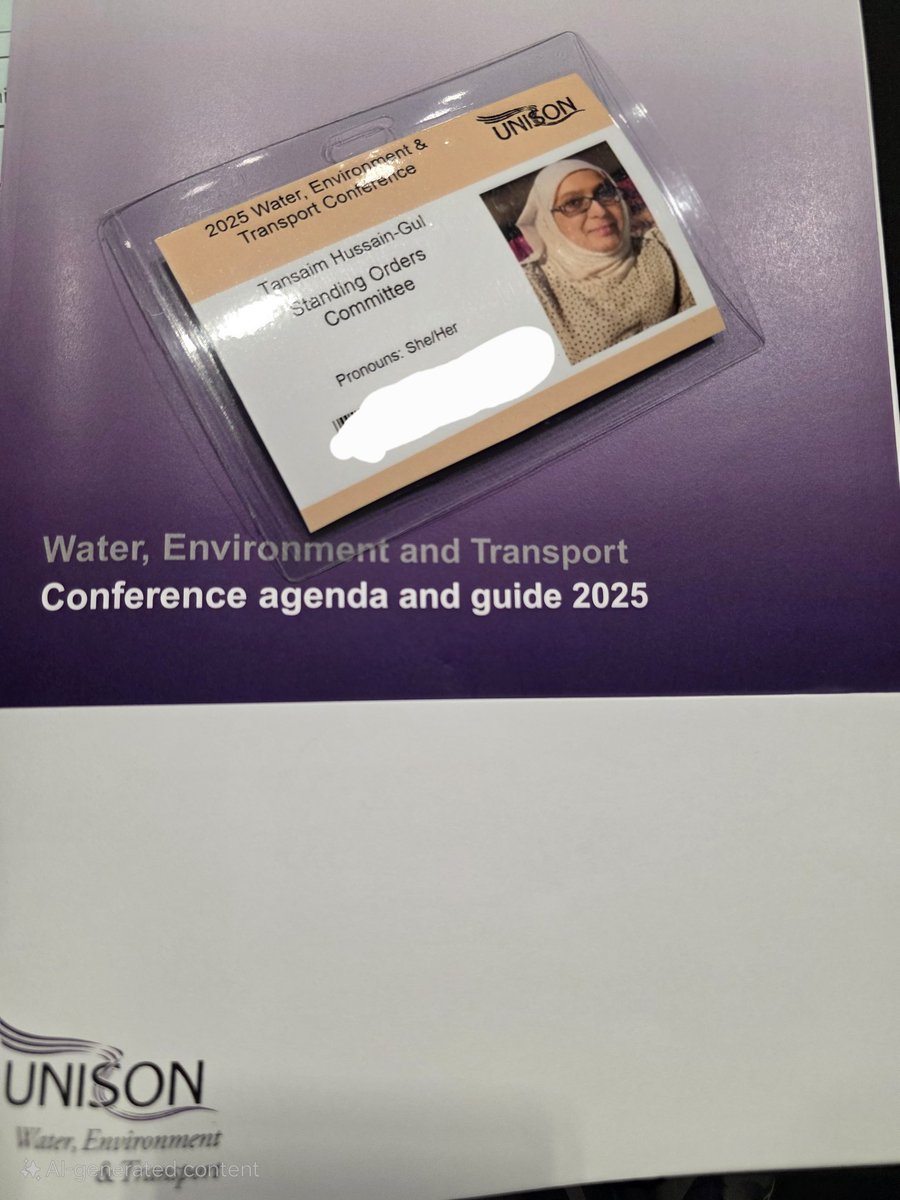 Tansaim Hussain-Gul (@tansaimhg) on Twitter photo Attending UNISON Water Environment and Transport Conference 2025 <a href="/Liverpool/">LFC Online</a> as part of the Standing Orders Committee. Attending UNISON Water Environment and Transport Conference 2025 <a href="/Liverpool/">LFC Online</a> as part of the Standing Orders Committee.