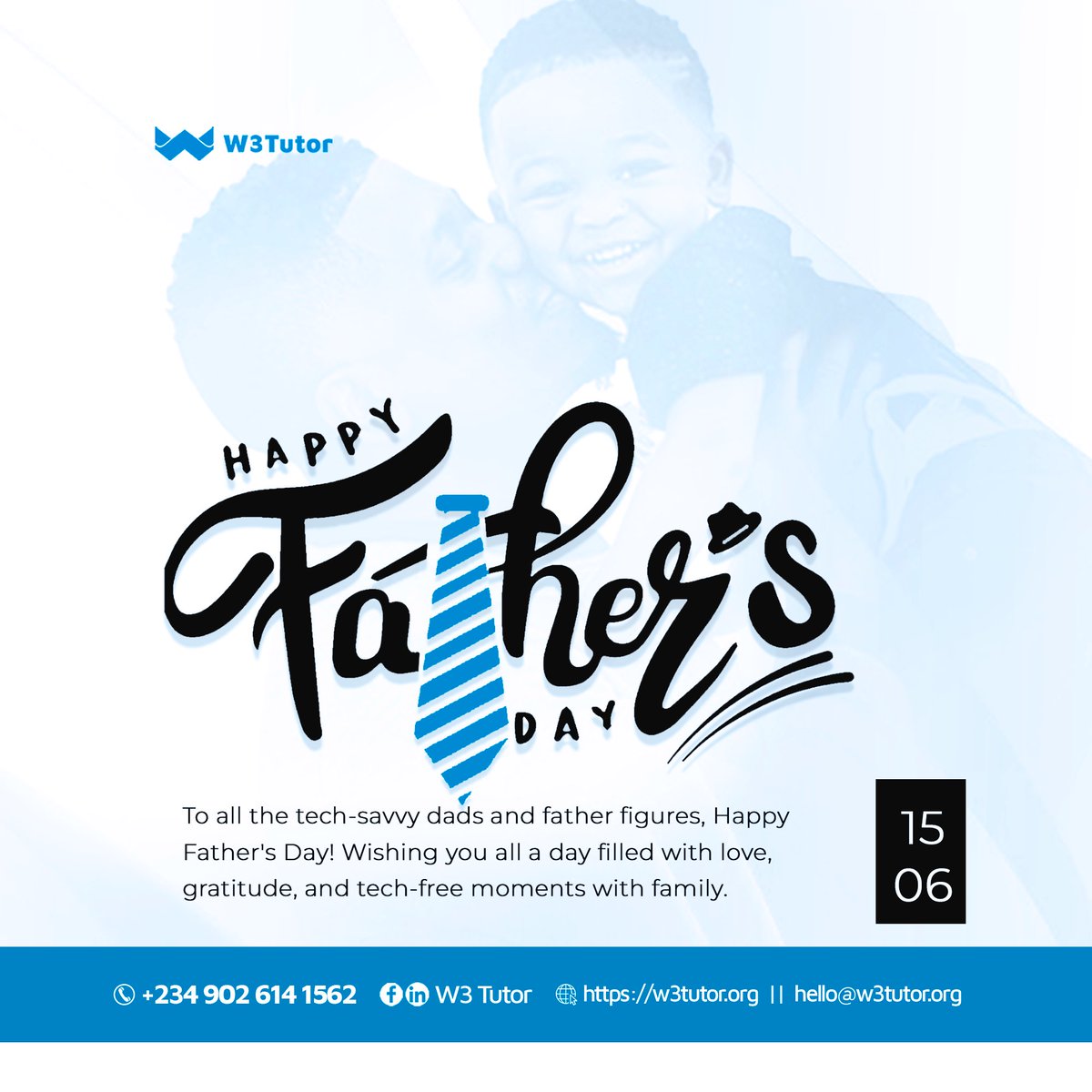 w3tutor_org's tweet image. 👨‍💻 Happy Father’s Day to all the dads building futures in tech, at home, and everywhere in between.

Your strength, support, and wisdom inspire the next generation of digital leaders. 💙

#HappyFathersDay #W3tutor #FathersInTech #DigitalDads #TechEducation #W3Africa